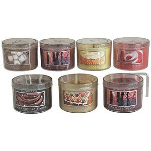 7 Bath And Body Works Slatkin & Co 1.6 Oz Mini Candles Hot Chocolate Gingerbread